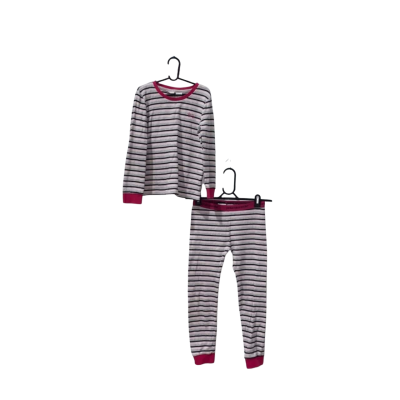 Kids Peter Alexander Pink/Grey/ Black Striped Set Size 8