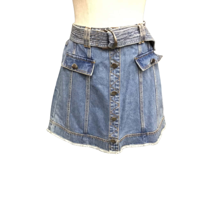 AJE Womens  Size 12 Mini Skirt Blue 