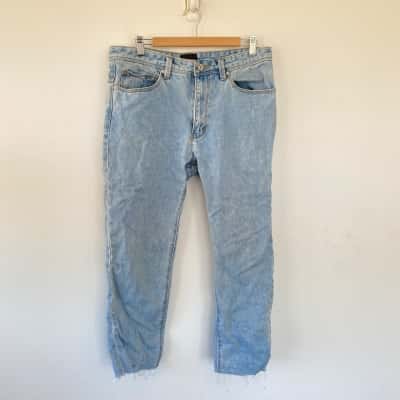 Abrand Jeans Blue Chopped Straight Jeans Size 32 