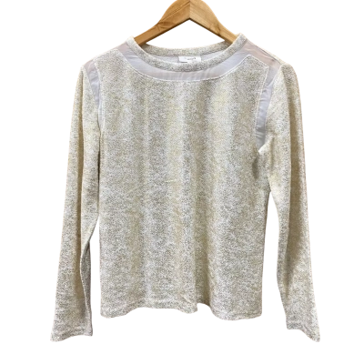 Seed Heritage Cream Gold Long Sleeve Top Size XS
