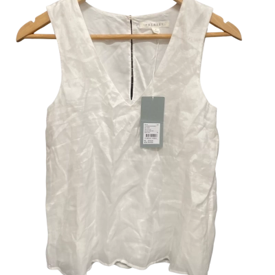 Trenery Womens White Tank Sz 4