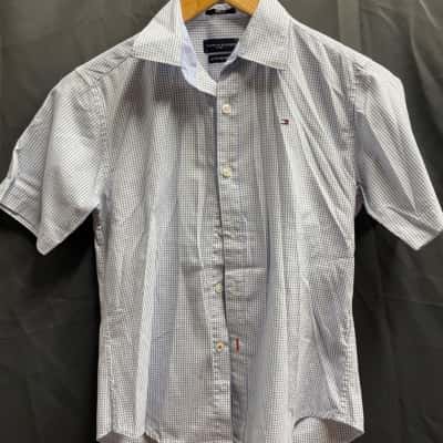 Tommy Hilfiger Kids  Size 10 Blue Striped Shirt