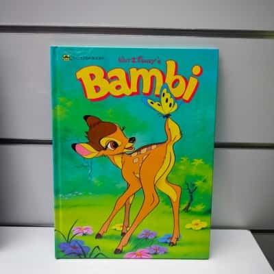 Vintage Walt Disney's Bambi A Golden Book Classic Children's Hardcover Picture Book