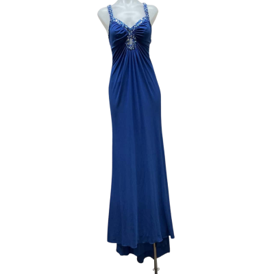 Temptation Womens Size 8 Formal Dress Electric Blue 