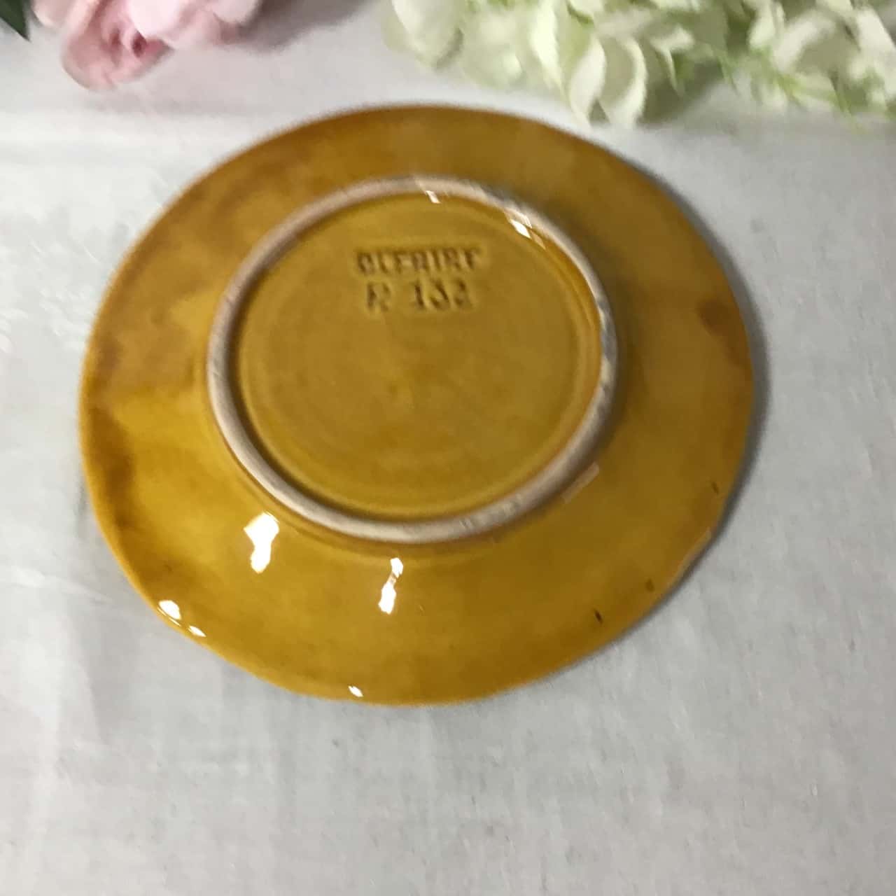 Vintage Olfaire Hand Made Ceramic Pineapple Punch Bowl with Plate(s ...