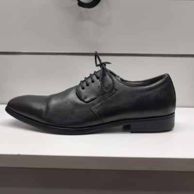 Men's Classic Black Leather Lace-Up Business Formal Derby Shoes Julius Marlow