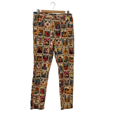 Dangerfield Womens  Size 10 Straight Leg Pants Multicoloured 