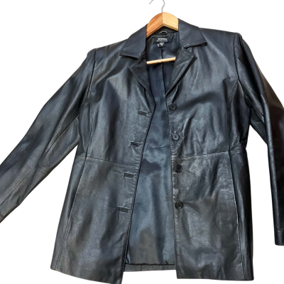 Just Jeans Womens  Size 12 Leather Jacket one mark 