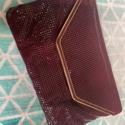 Glomesh Womens Burgandy/Dark Red Handbag