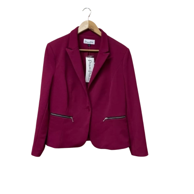 BNWT Dream Diva Womens Size 16 Magenta Blazer RRP $110.00 