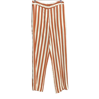 Cooper Womens  Size 8 Stripped Pants Brown / Off White 