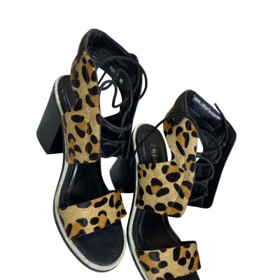 Riley Adams Womens  Size 40 Beige Leopard Pony 