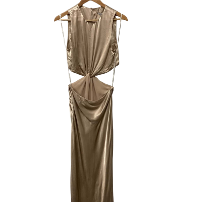 Shona Joy Womens  Size 8 Sleeveless Dress  Gold 