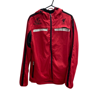 Liverpool Football Club Mens Size L Red & Black Hood Jacket
