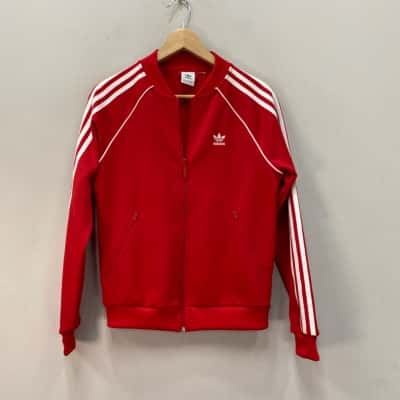 Adidas Mens  Size S Red Zip up jacket 