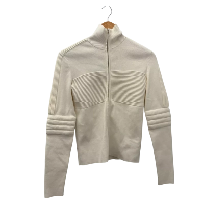 Dion Lee Womens  Size XS Quarter Zip Jumper White 