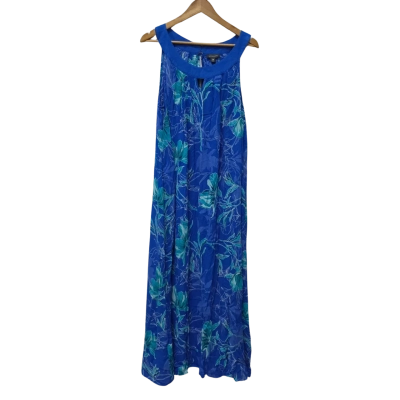 Autograph Womens  Size 18 Casual Dress / Maxi Dress Blue / Green / Pattern 