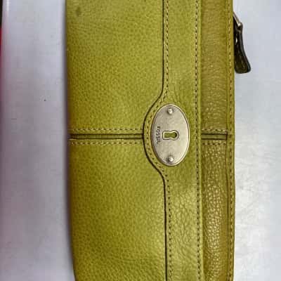 Fossil Green Cowhide Leather  Wallet 