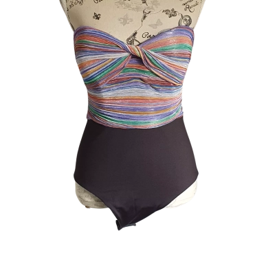 Sheike Womens  Size 12 Bodysuit Multicoloured / Striped BNWT