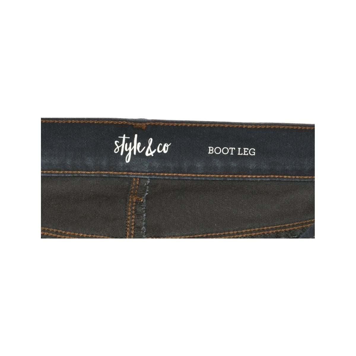 Style & Co Womens Size 12 Bootcut Jeans Blue (s)