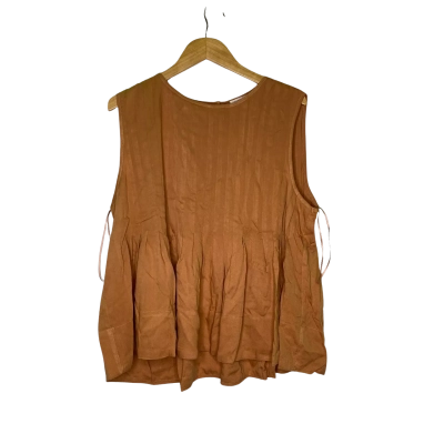 Salty Crush  Womens  Size 14 Sleeveless Top Brown 