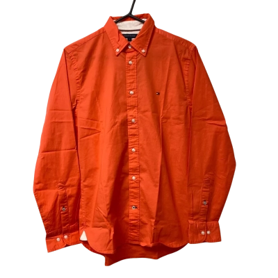 Men’s Tommy Hilfiger Size S Long Sleeve Shirt Coral 