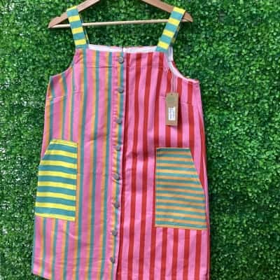 Gorman Womens  Size 10 Casual Dress Multicoloured / Striped 