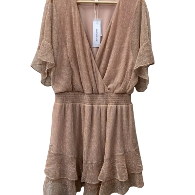 Forever New Womens  Size 16 Mini Dress Gold / Peach / Pink  