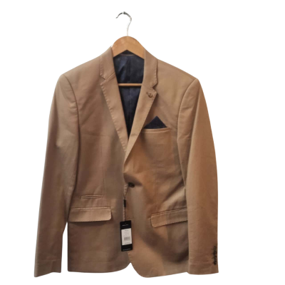 Politix Mens  Size S Blazer Tan Brown 