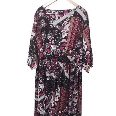 City Chic Womens Size XL Maxi Dress Multicoloured 