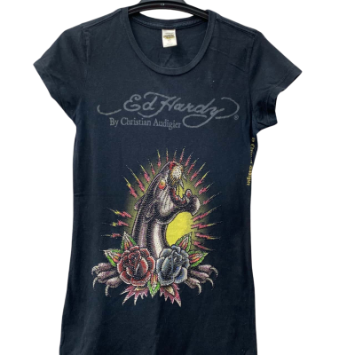 Ed Hardy WomensY2K tattoo t-shirt. Panther  Size M T-shirts 
