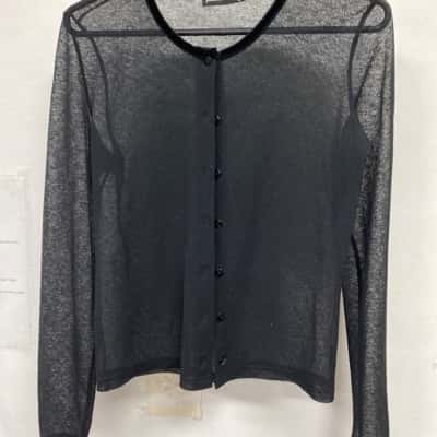 Jonathan Eliot Womens  Size L Long Sleeve Shirt Black  