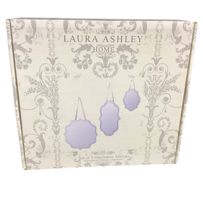 NEW - Laura Ashley Set of 3 Decorative Mirrors