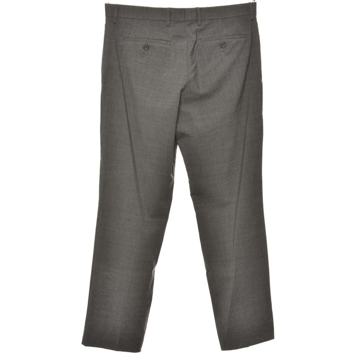 Banana Republic Men's Size 33X30 Slim Fit Wool Blend Dress Pant Grey (s)