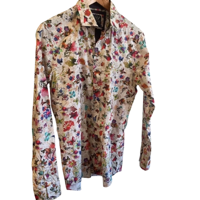  Thomson & Richard’s Mens long sleeve Shirt - Size M Floral 