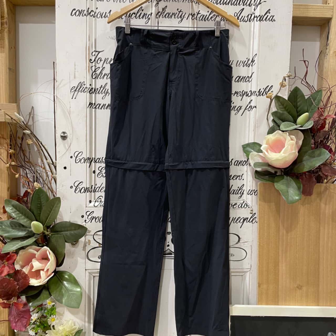 Pantalon De Randonnée Kathmandu Noir - Taille 10 Femme - Jambes Droites