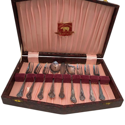 Atkinson Brothers 9 Piece Electro Plated Nickel Silverware