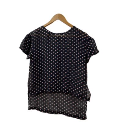 Bettina Liano Womens Top Size 6 Black  / Pink  