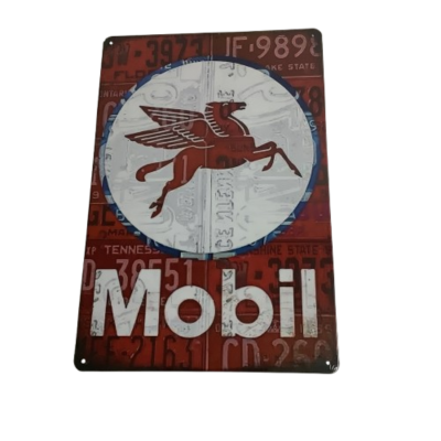 Brand New Mobil Metal Man Cave Aussie Car Sign #2270-1-pp