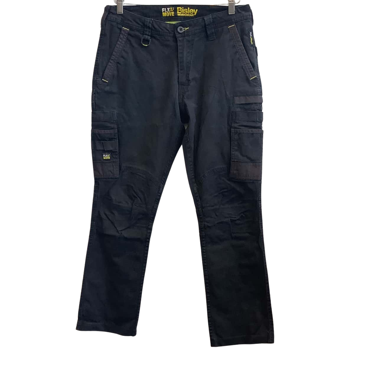 Bisley Mens Size W32R Cargo Work Pants Black Pants(s)