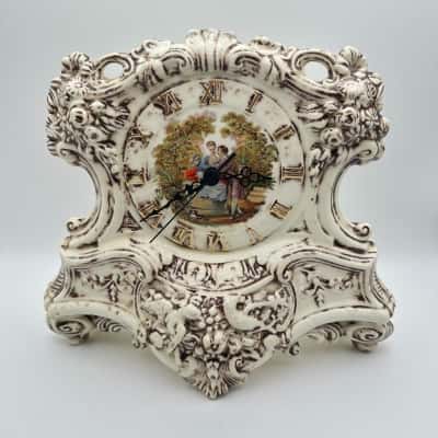 Arnels Ornate  Ceramic Mantel Clock (untested)