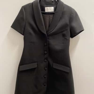 Meshki Womens  Size XL Short Sleeve Dress  Black  