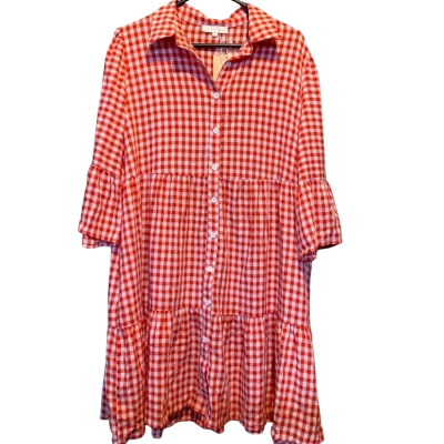 St Germain Womens  Size 16 Casual Dress Gingham / Red 