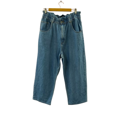 Gorman Women's Paperbag Waist Blue Denim Jeans Size 14  