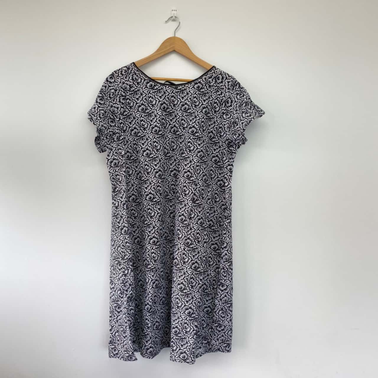 Dear Johnnies LOLA Designer Cotton Hospital Gown Floral Print Black