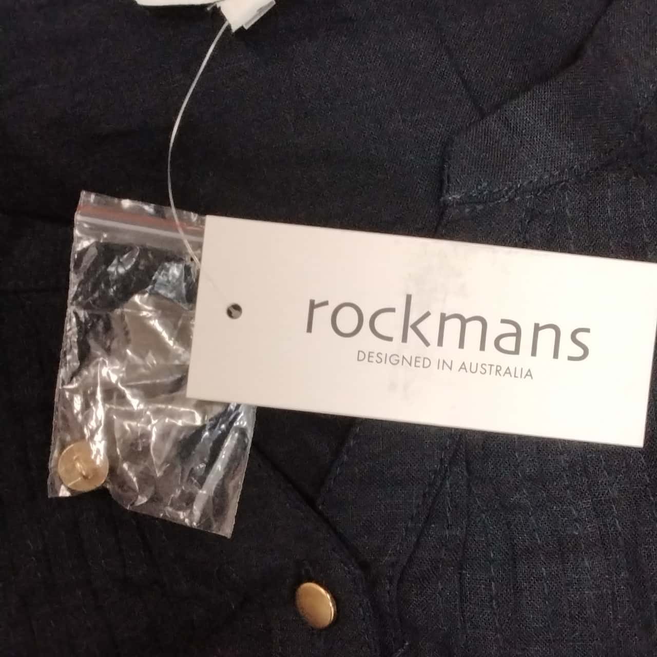 Rockmans Womens Size 16 Long Sleeve Navy Blue Shirt RRP 59.99(s)