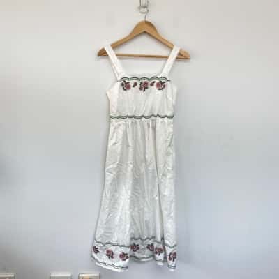 Princess Highway Cream White Renata Emb Dress Size 6 