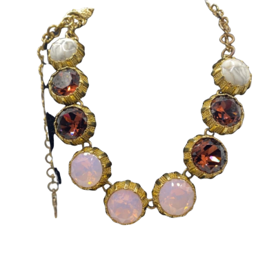 Mimco Womens Necklace Gold / Pink  / Purple / White 