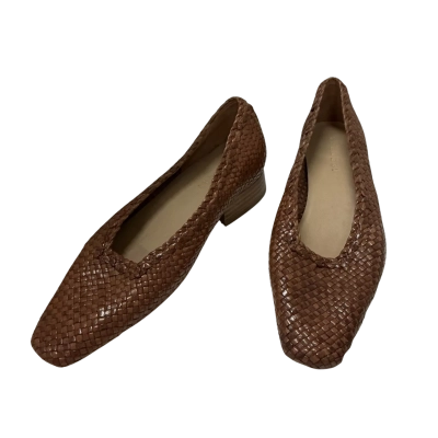 Trenery Womens Size 37 Flats Brown