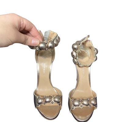 TONY BIANCO Women's Rose Gold Metallic Heals Size 6 BNWT 
